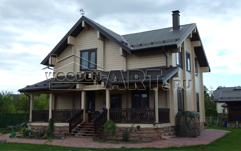 «Рыбушкино» 249 кв. м. Проекты деревянных домов