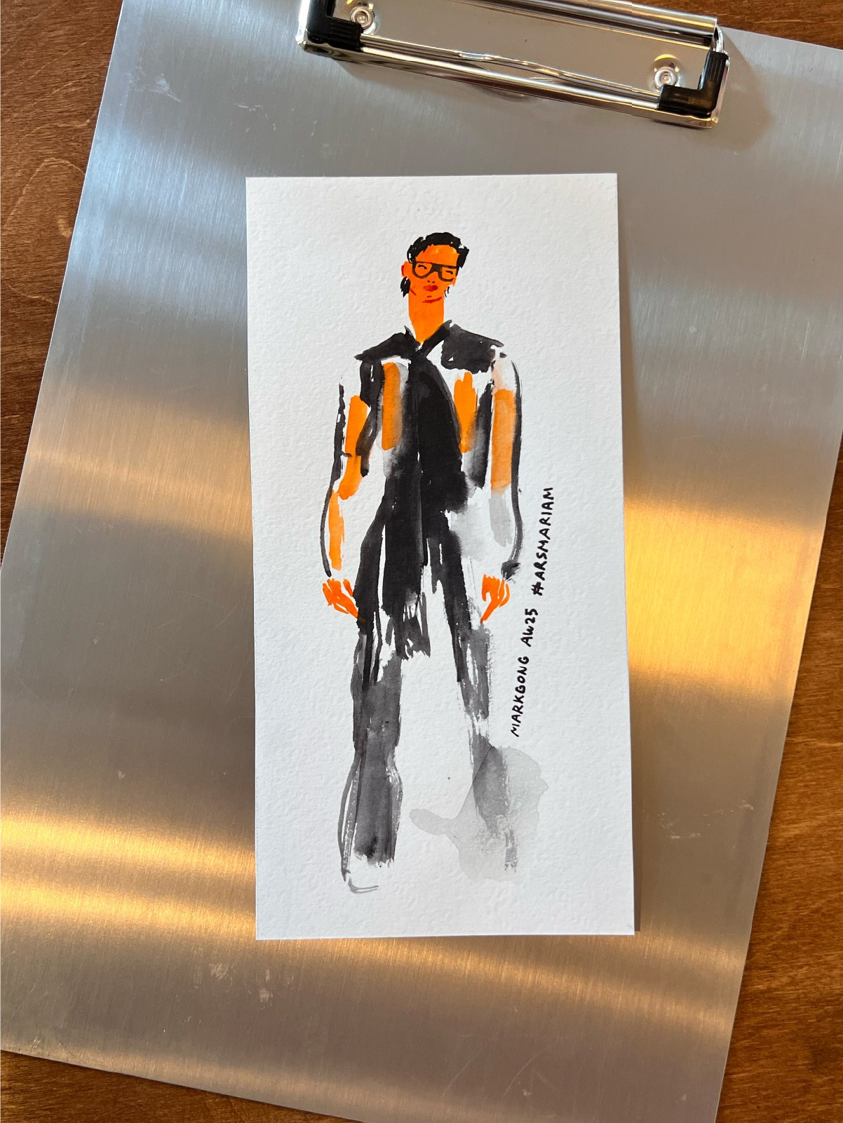 Markgong 2025 Autumn/Winter. Фэшн иллюстратор из Москвы Власенко Мария