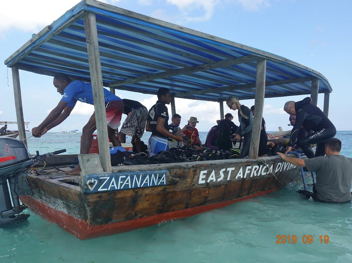 Занзибар, 2019 г. Дайвинг-клуб «Капитан Морган», Беларусь