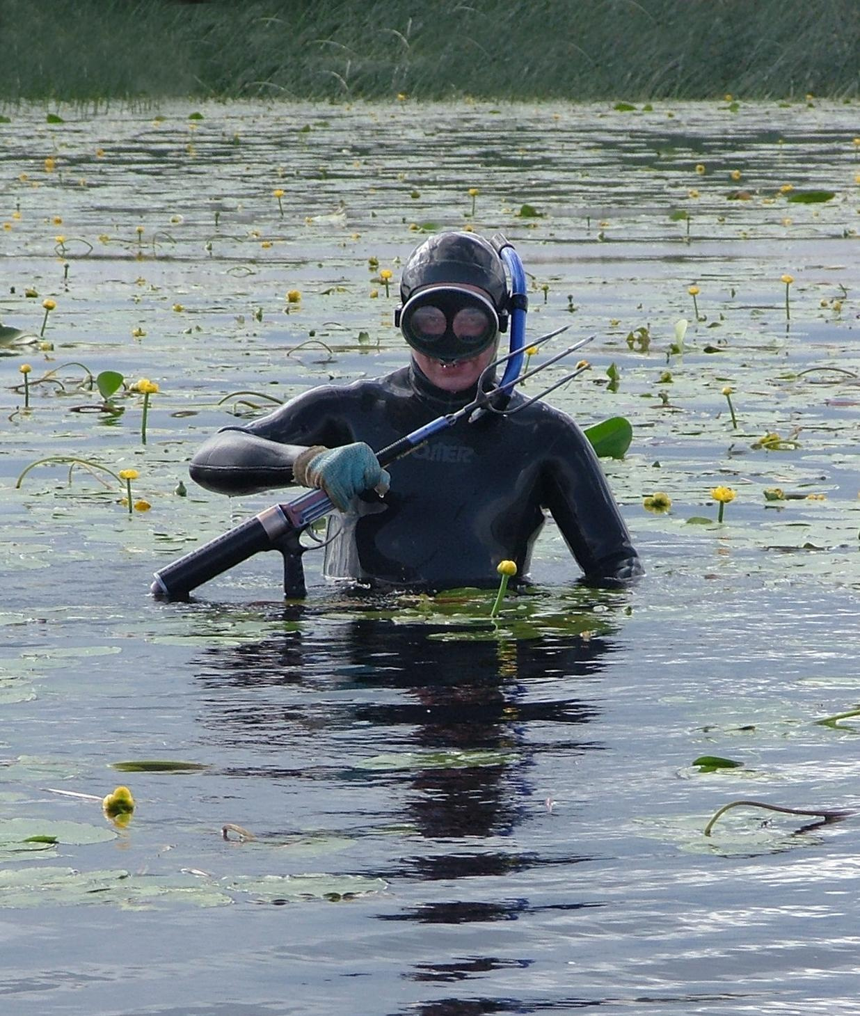 Оз. Селява, июль 2007. Дайвинг-клуб «Капитан Морган», Беларусь