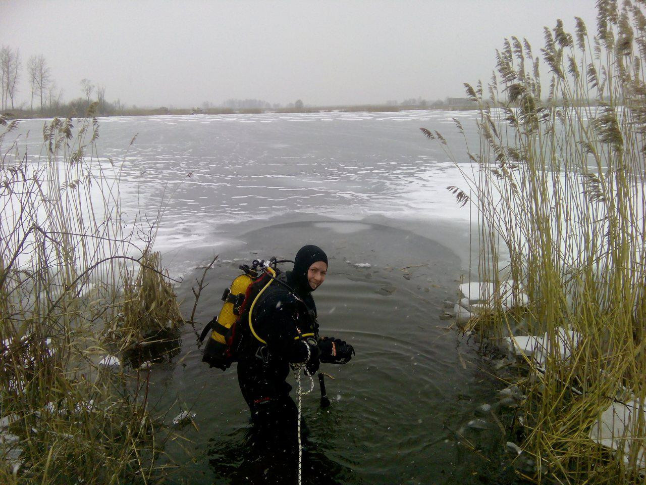 Подлёдные погружения. Дайвинг-клуб «Капитан Морган», Беларусь