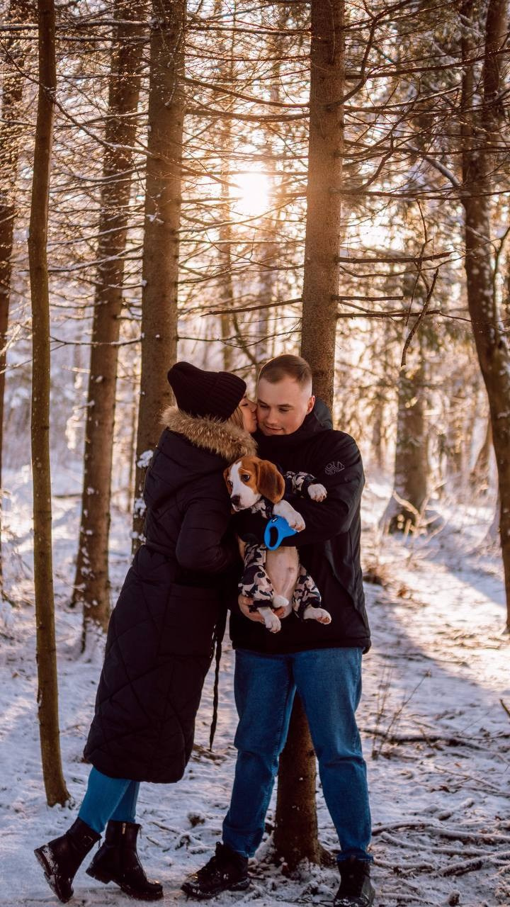 Юля Дима и малыш Оскар