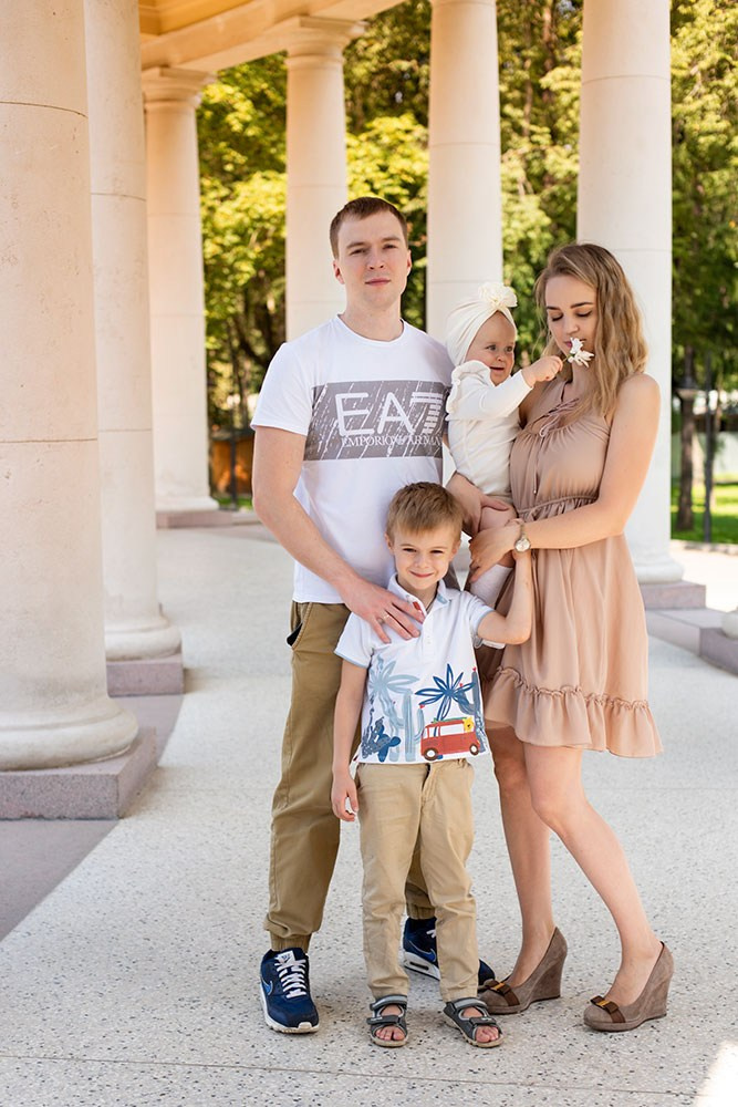 Семейная фотопрогулка. Семейный, детский фотограф в Москве Дегтярева Анастасия