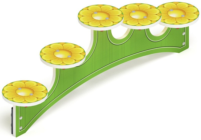 Бум детский Лукоморье - СО 1.55.04 Габариты (ШхДхВ): 1250x220x420 Зона безопасности, мм: 3250х2220