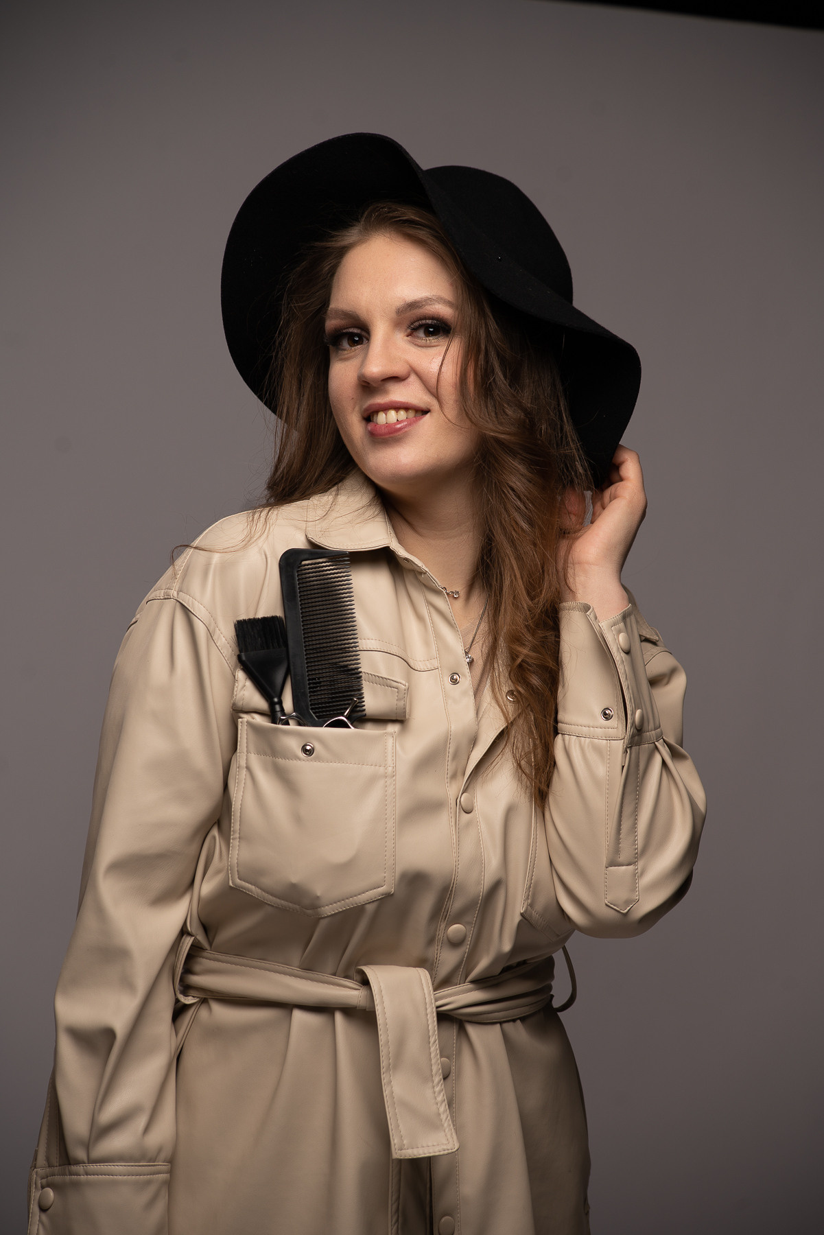 Бизнес портрет парикмахера Татьяны!. Студия коммерческой съемки ХВОЯ