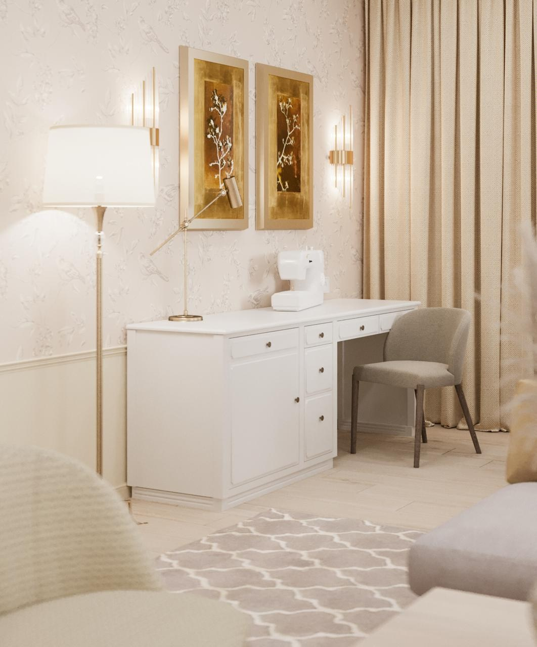 Квартира для пожилой пары. Дизайнер интерьера в Москве Екатерина Шаймердинова