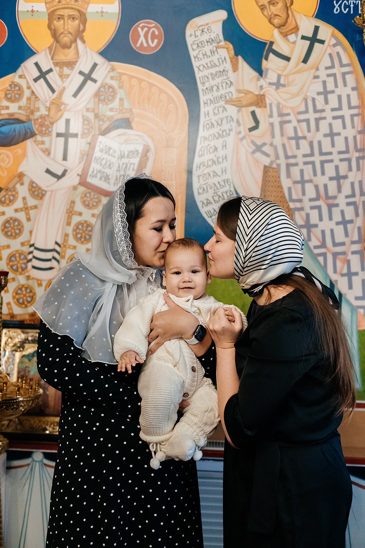 Крещение малыша. Семейный фотограф Анжелика Зоидзе Курск
