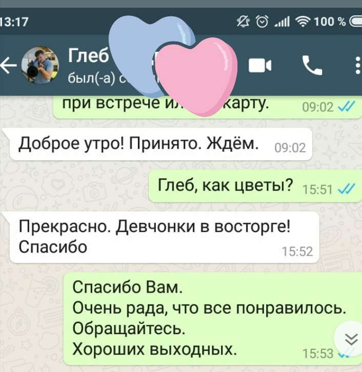 Отзывы. Флорист Маргарита Гладкова