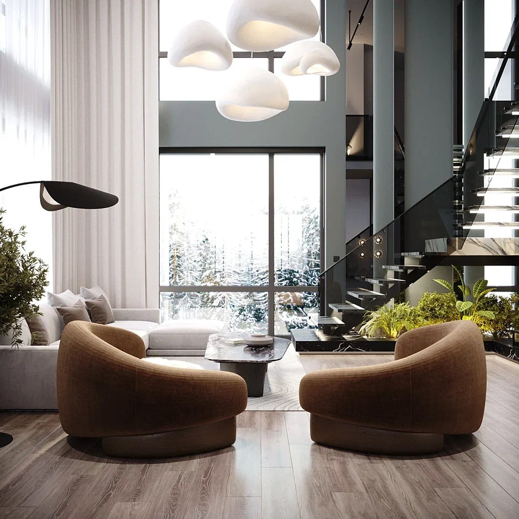 Загородный дом 290 м². Дизайнер интерьера Еремина Юлия