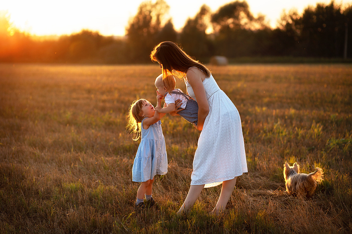 Семейная фотосессия. Семейный и детский фотограф в Москве Полина Парамонова