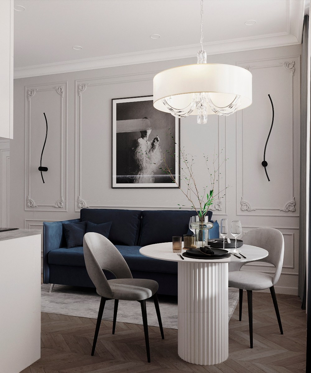 Черно-белая эстетика ЖК Вереск. АСТАХОВА DESIGN дизайн интерьера +7 985 220 6109