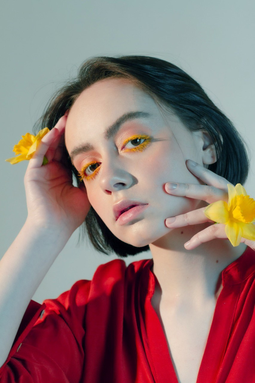 Girl with flowers. Визажист Санкт-Петербург / Москва Ксения Токарева