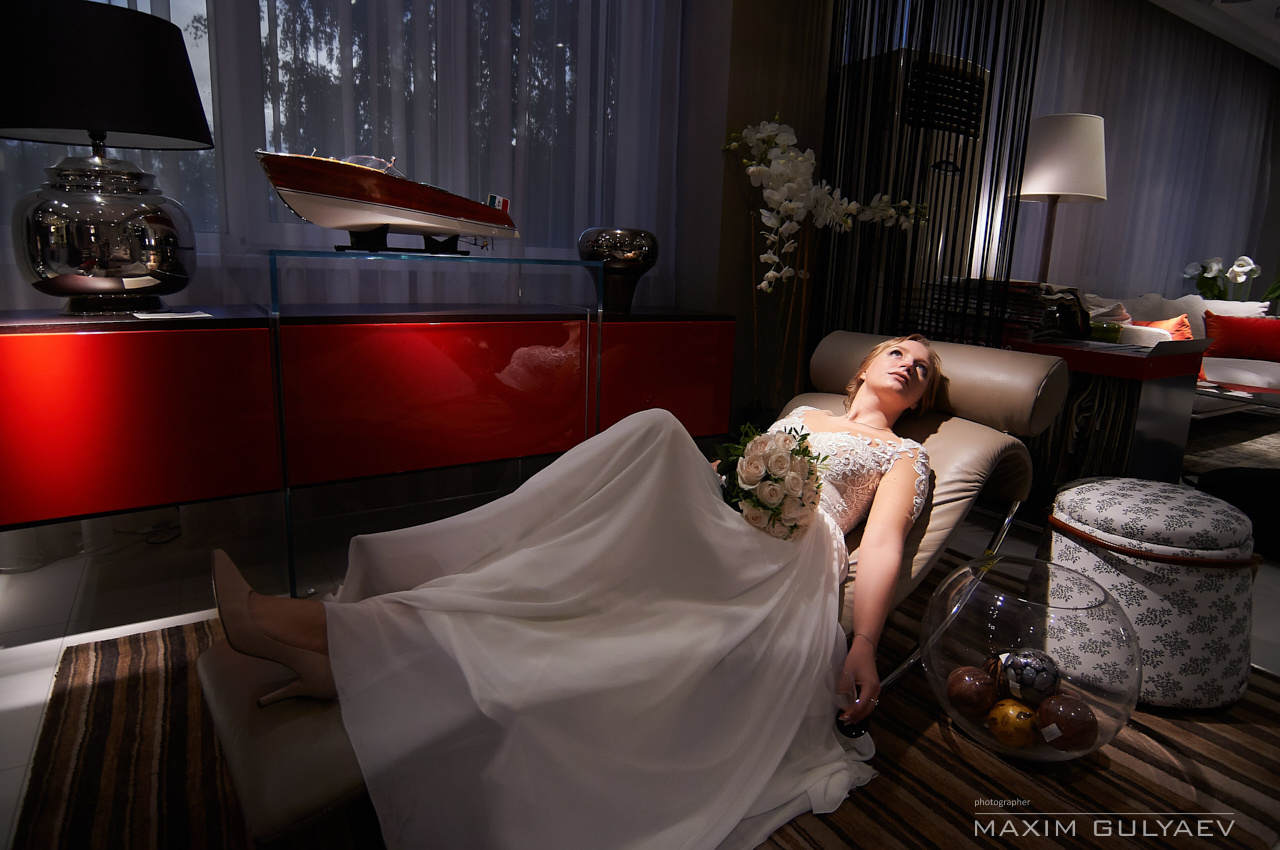 Свадебная фотосессия в мебельном салоне Calipso