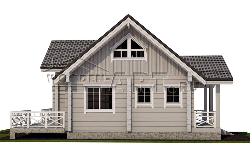 «Лахта» 141 кв. м. Проекты деревянных домов