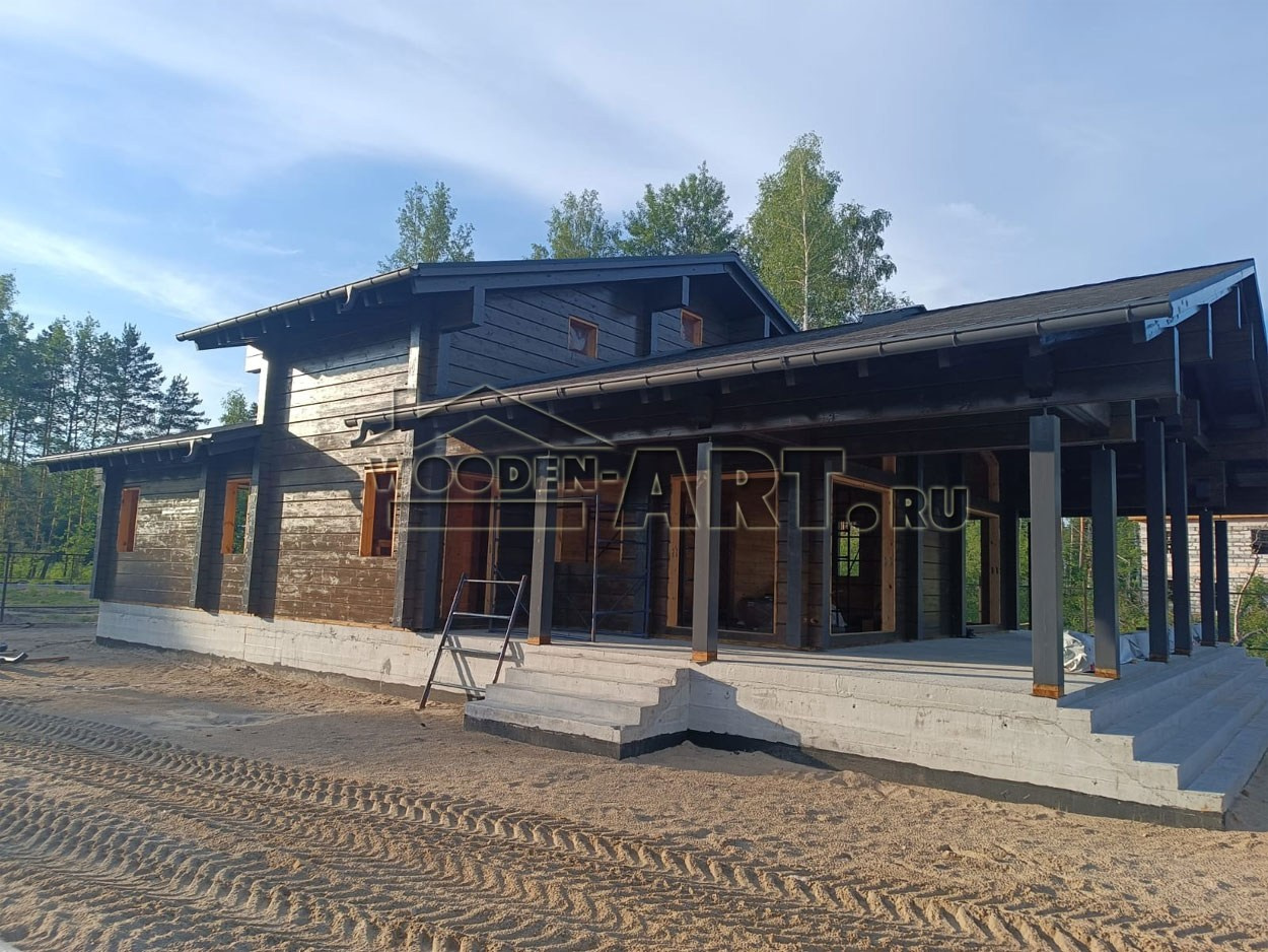 «Восход» 296 кв. м. Проекты деревянных домов. Архитектор Ольга Мальцева