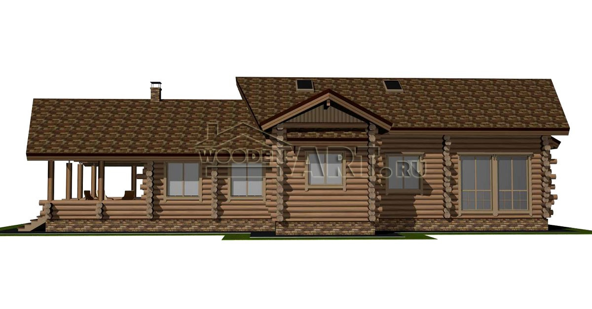 «Лесное» 252 кв. м. Проекты деревянных домов. Архитектор Ольга Мальцева