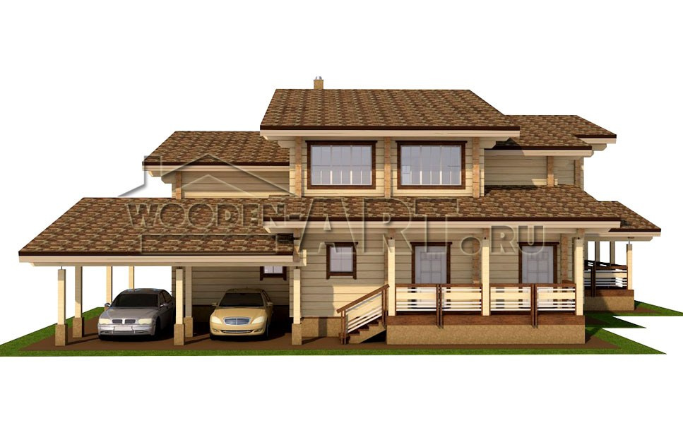 «Байкал» 450 кв. м. Проекты деревянных домов