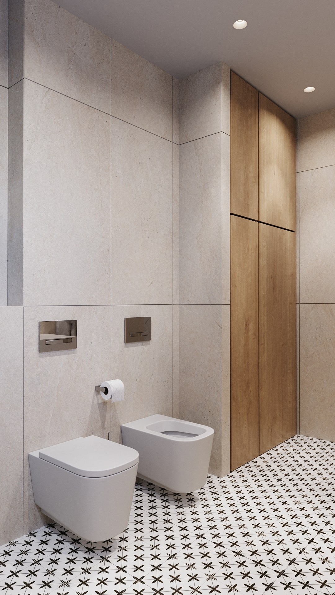 Санузлы в частном доме. Клиент: Гильмутдинов Тимур. Евгений Пырков — 3d визуализатор интерьеров и экстерьеров России