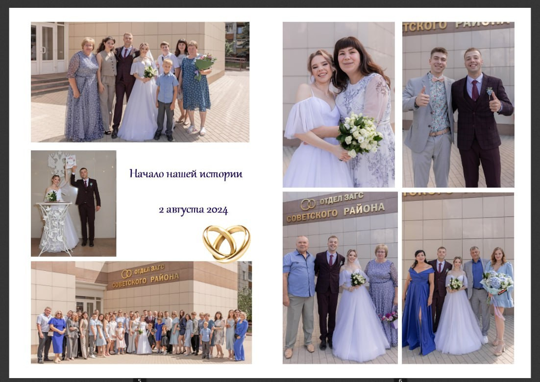 Свадебная фотокнига. Свадебный семейный фотограф Костырина Светлана