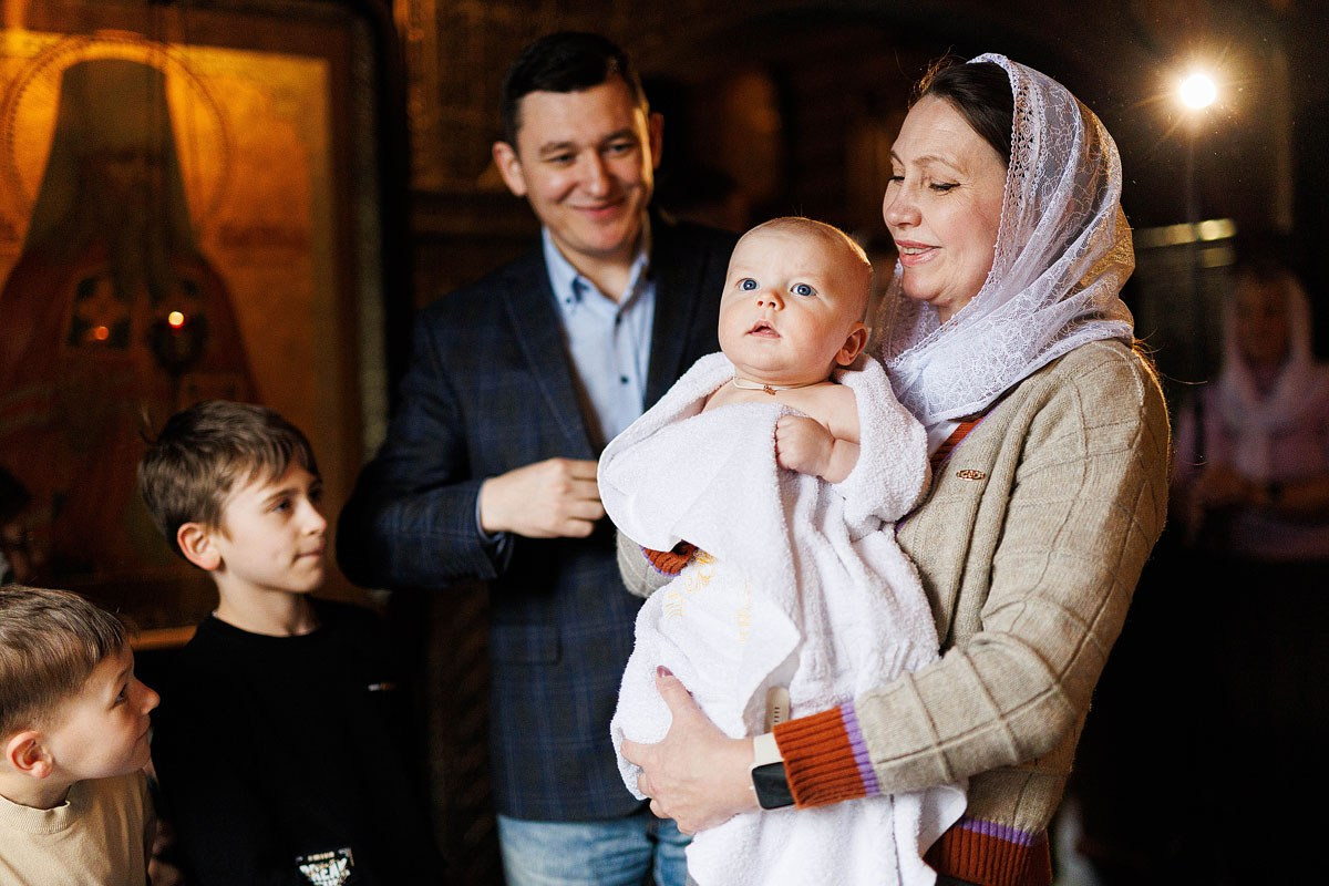 — Таинство Крещения. Детский и семейный фотограф Домодедово