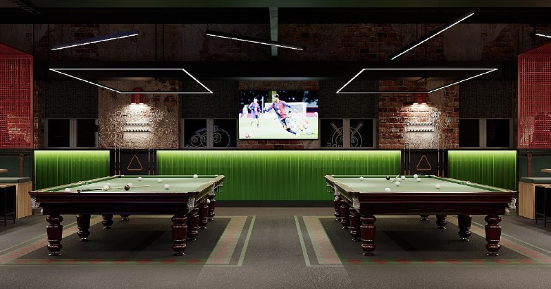 Бильярдный клуб «7не8». АННА ДРОЖИЛИНА дизайнер интерьера