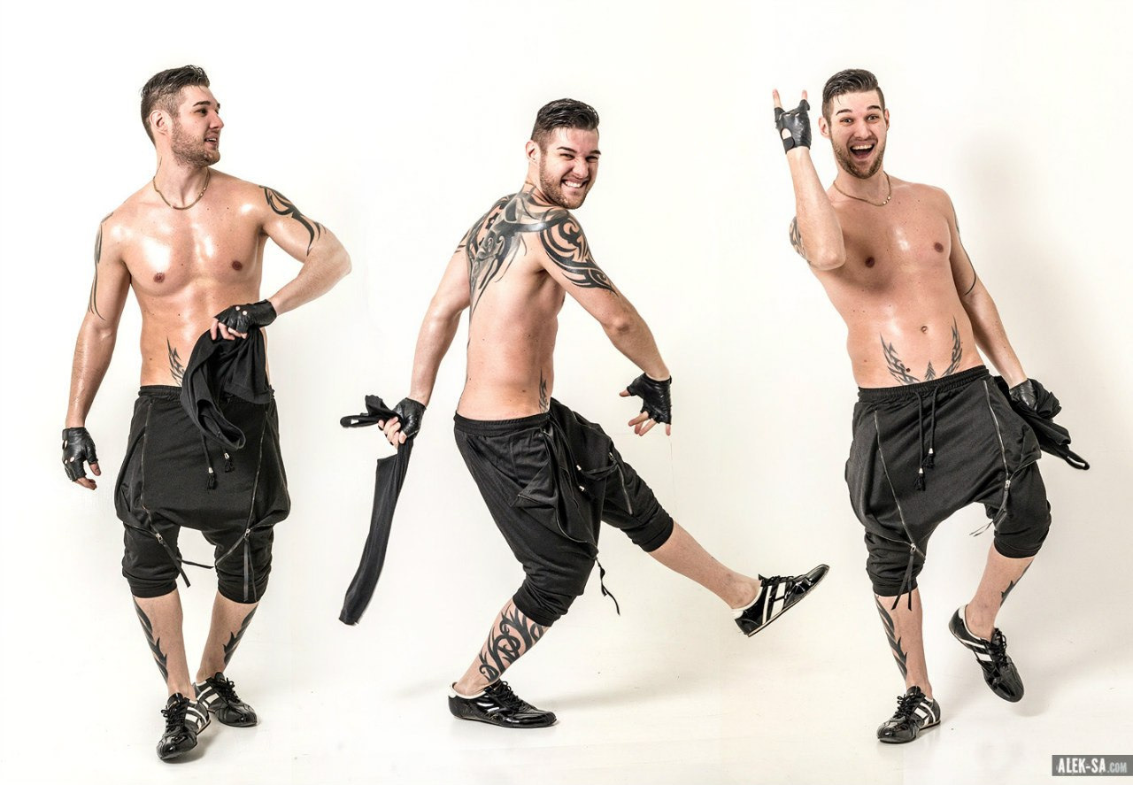 Мужчина на белом фоне, танцевальный сет — студия, Краснодар