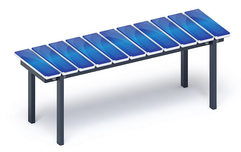 Скамья - МФ 42.01.14-01 (Джинс) Габариты (ШхДхВ): 380х1200х470 мм Зона безопасности, мм: 1380х2200 Возрастные ограничения от 3 лет 