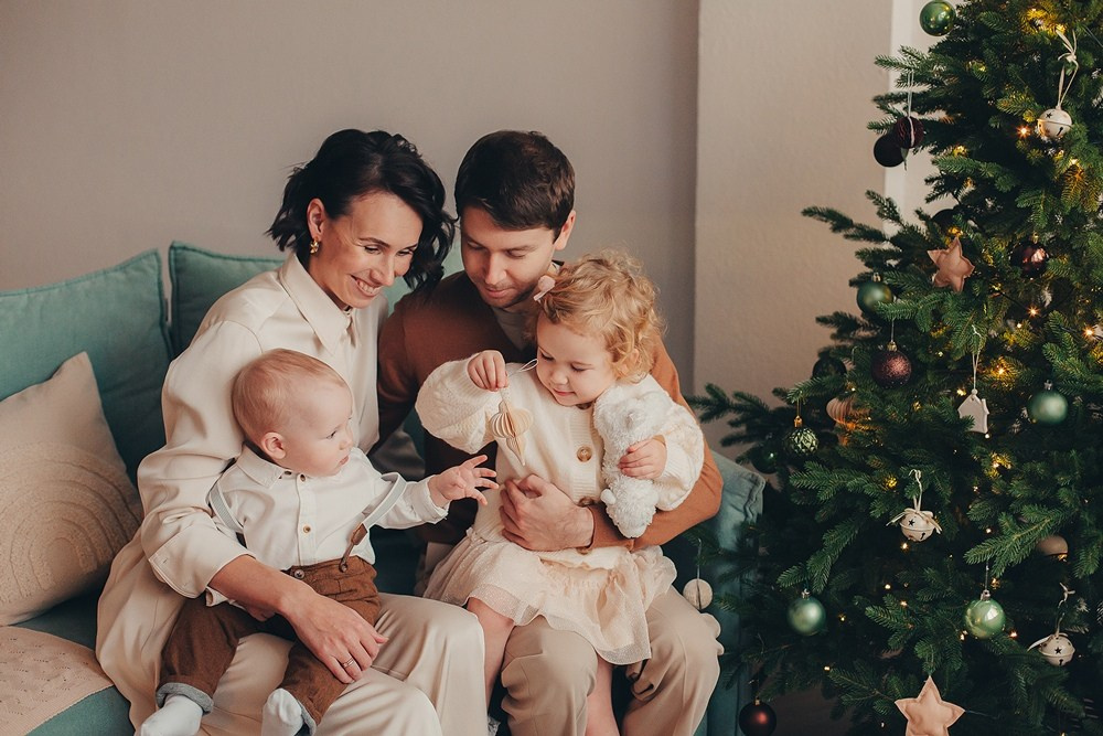 Новогодняя съёмка всей семьёй. Фотограф Евгения Мальцева, Архангельск