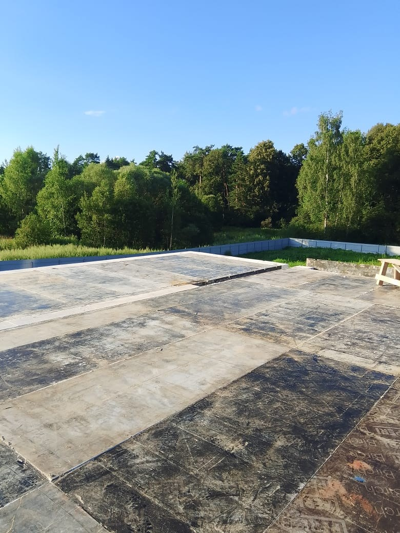 Подготовка к перекрытию между  1 и 2  этажом