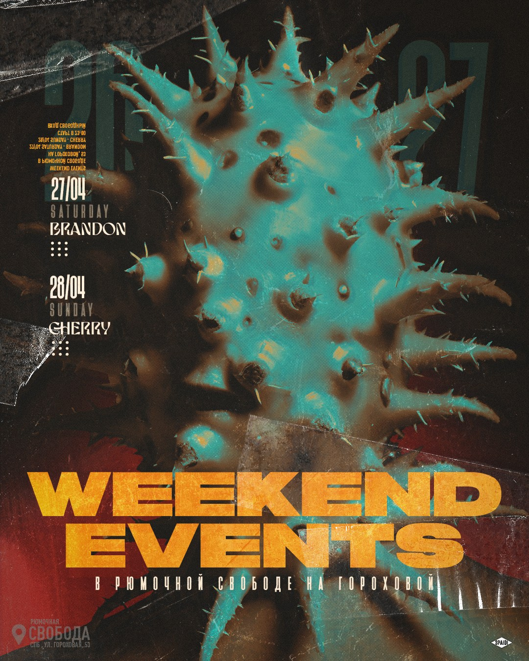 WEEKEND EVENTS. Spaidi Design | Graphic Design