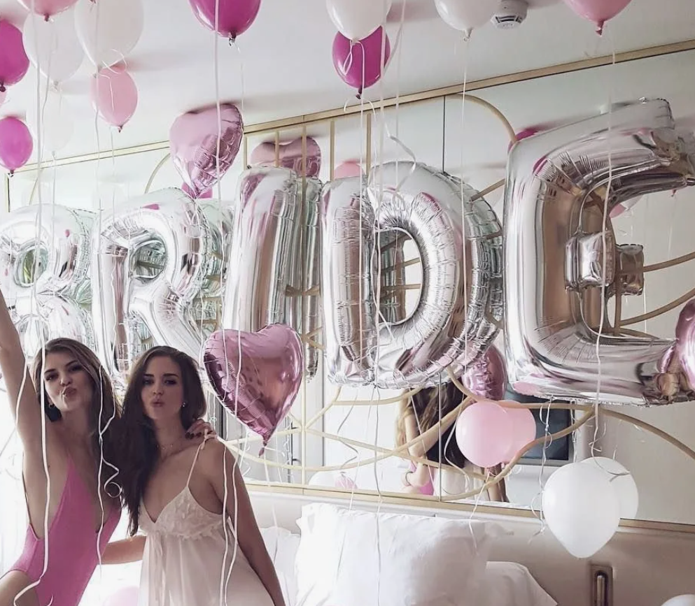 Bridal Shower. Balloons and decorations in Serbia. Delivery 24/7