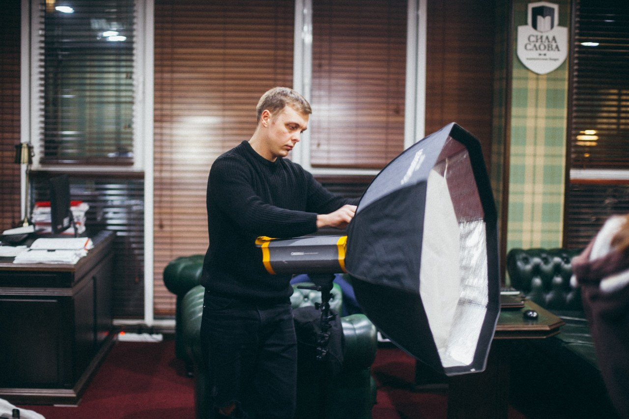 Бэкстейдж съемка рекламы. Фотограф Денис Денисов
