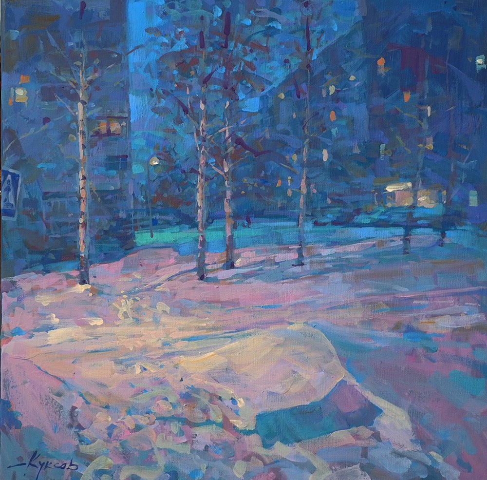 Город. Художник Денис Куксов