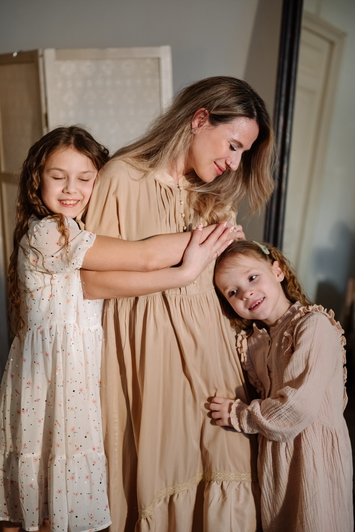Семейная. Анастасия с дочками. Свадебный и сеейный фотограф в Санкт-Петербурге Елена Худякова