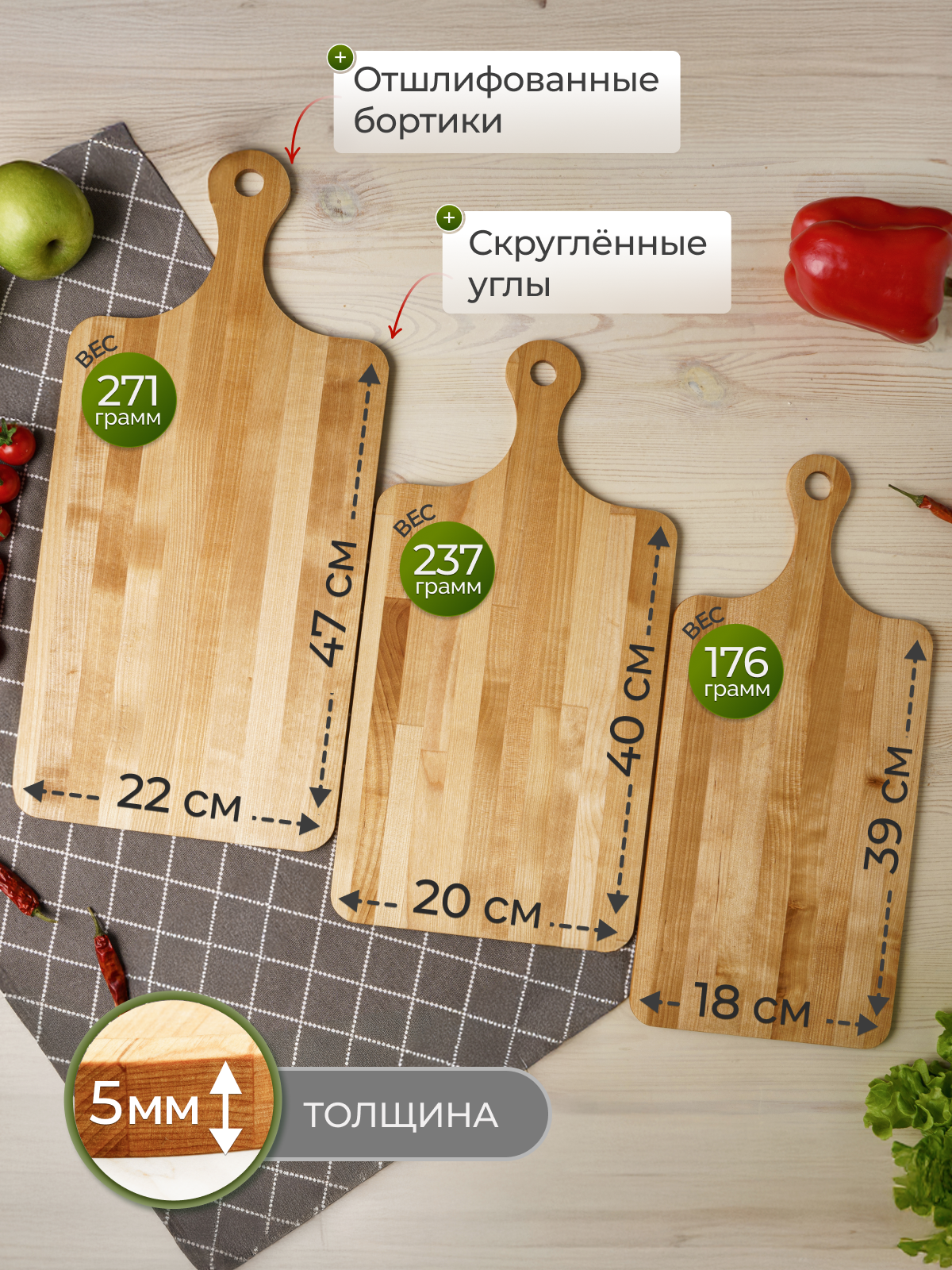 размеры досок