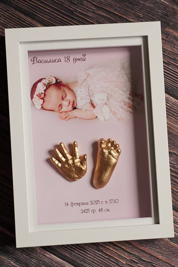 Слепки 2D. Профессиональный фотограф новорождённых в Москве Елена Сатюкова