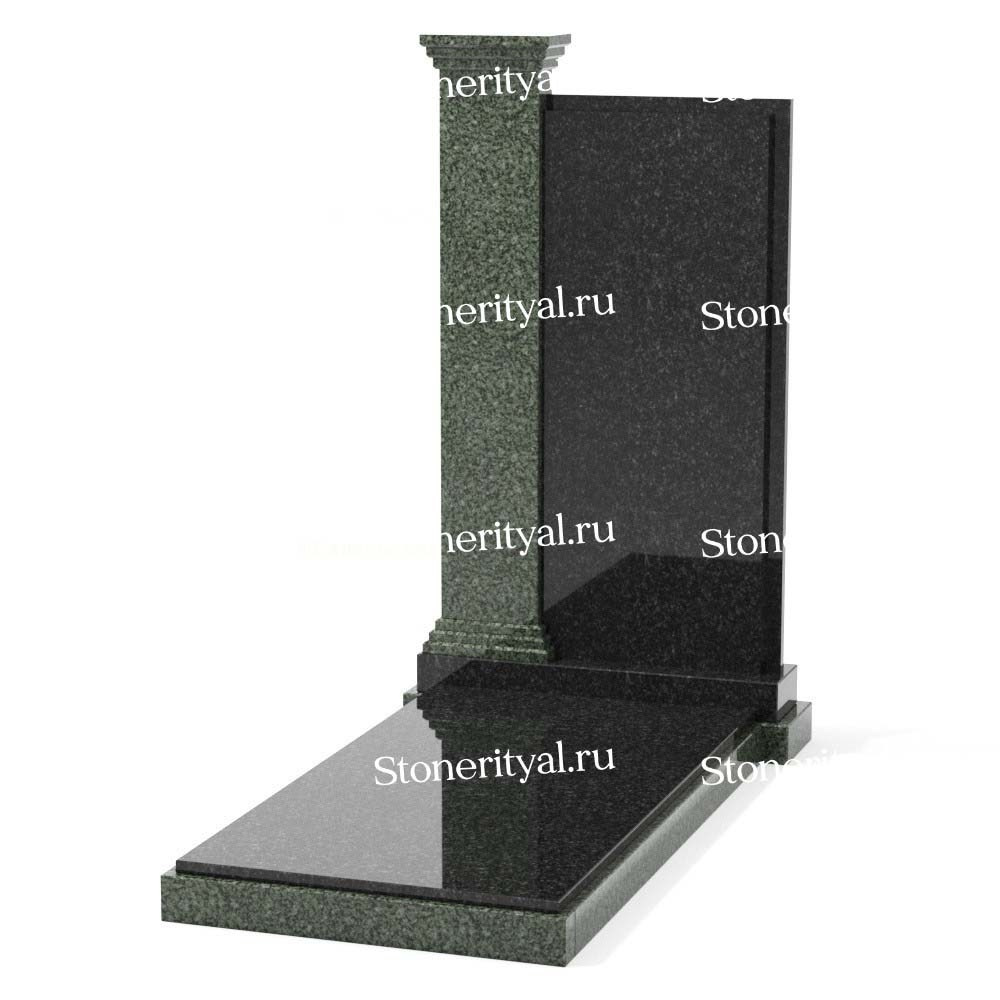 Комбинированные памятники на одного. Изготовление и установка памятников в Москве и МО