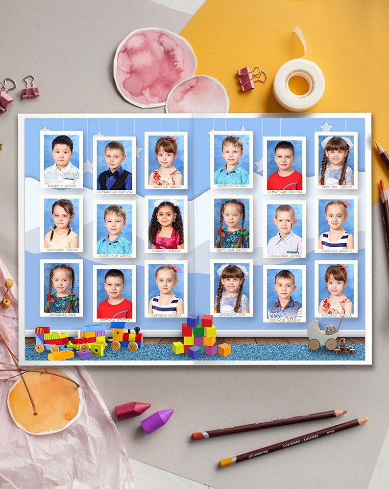 Фотоальбом «Игрушки». Детская выездная фотостудия