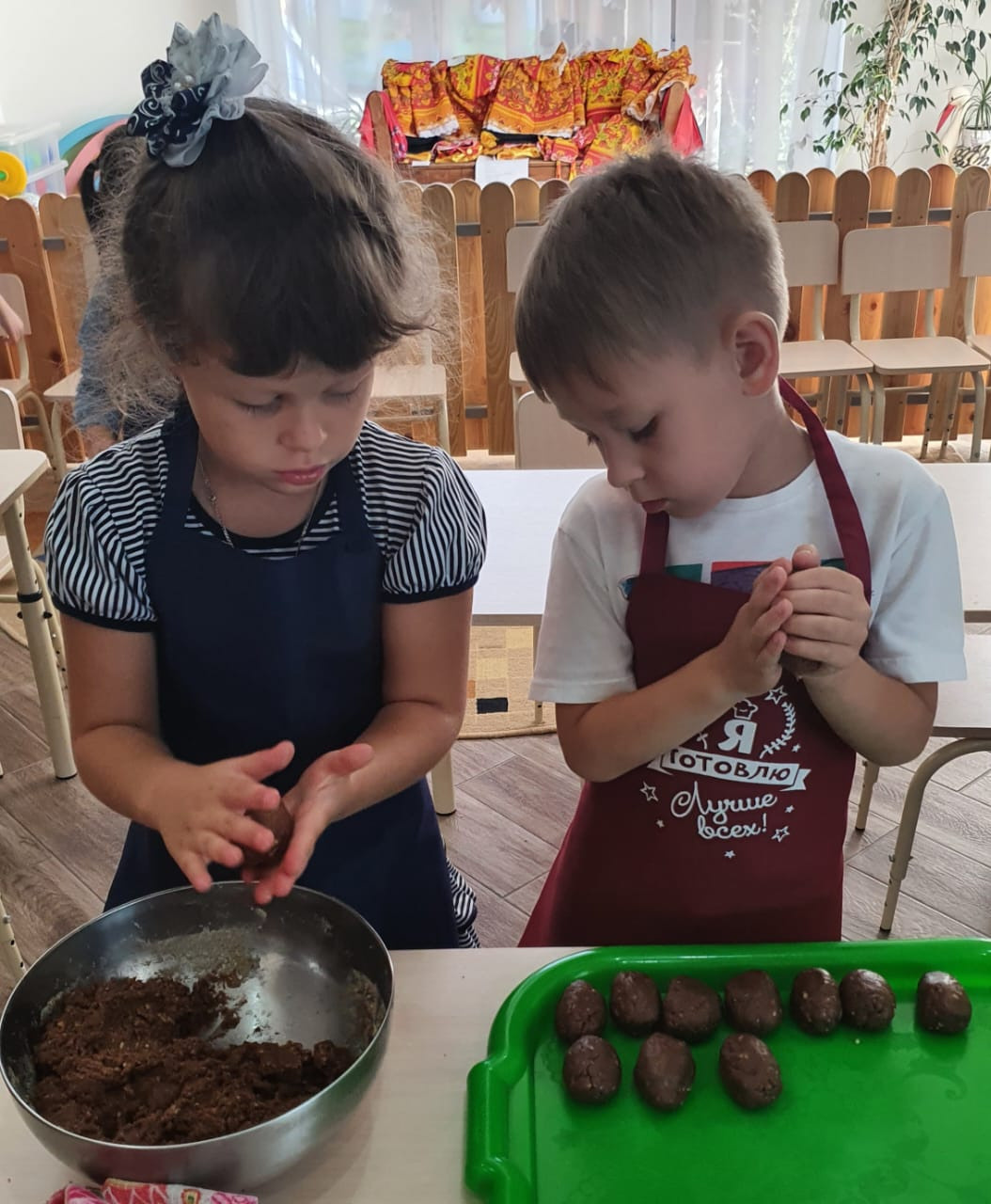 Готовим пироженки ❤️. Детский сад «Эврика»