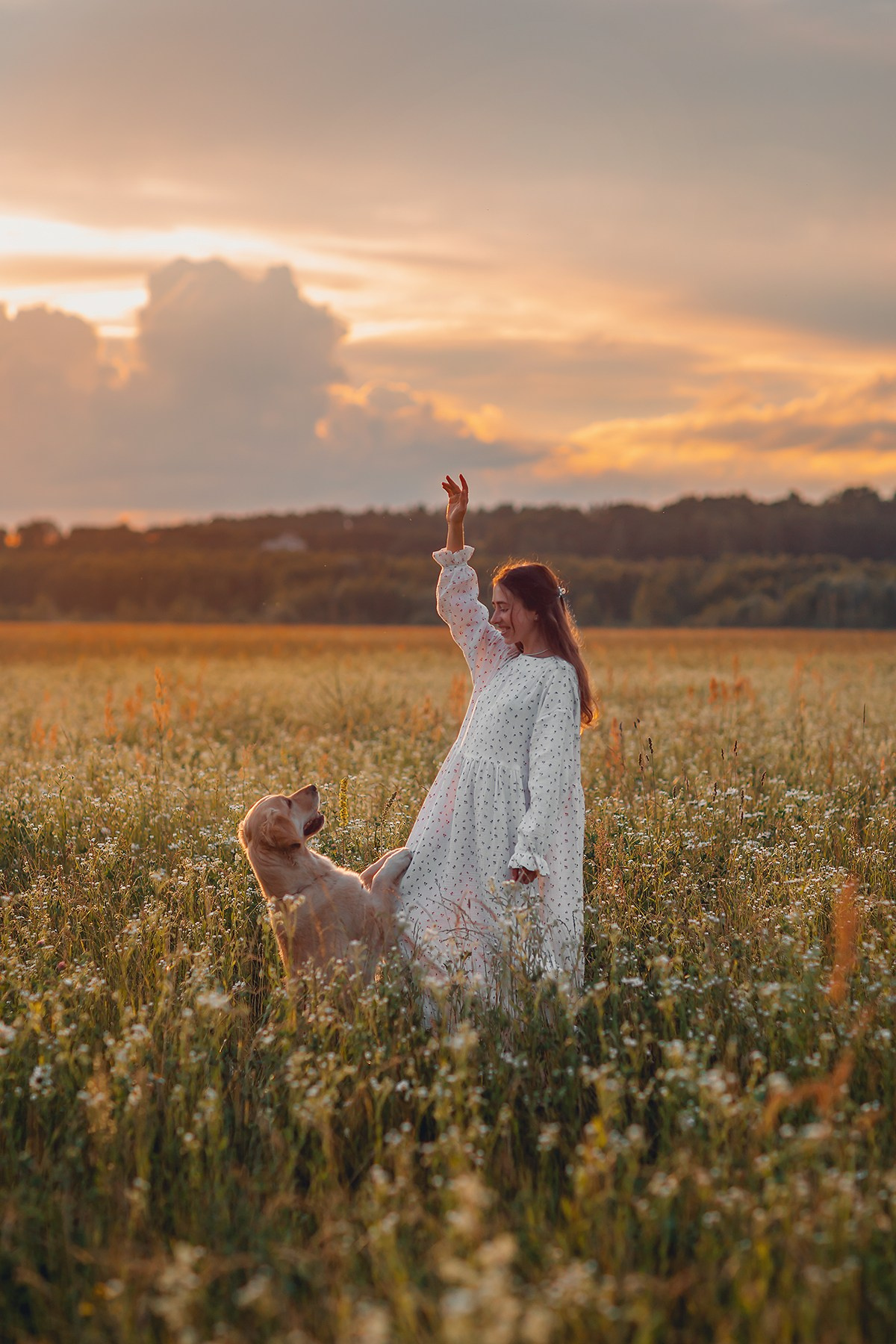 Марина и Чили. Семейный фотограф анималист Мария Крючкова