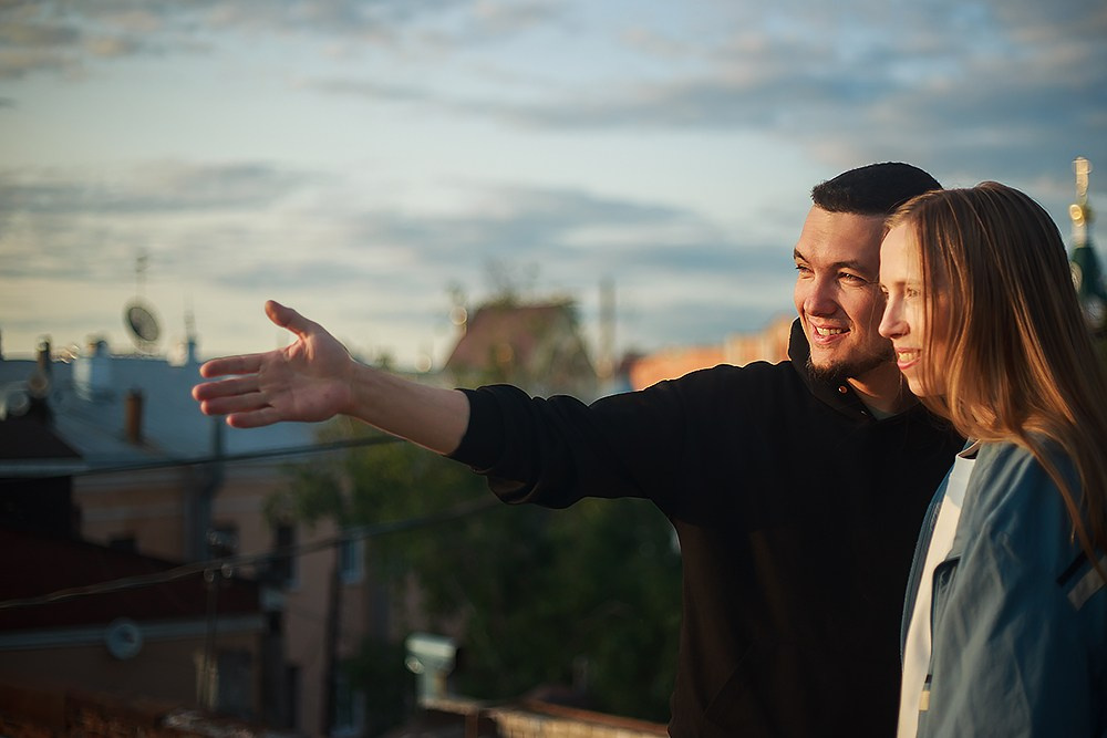 Лав стори на крыше. Детский и семейный фотограф, фотограф мероприятий Нижний Новгород