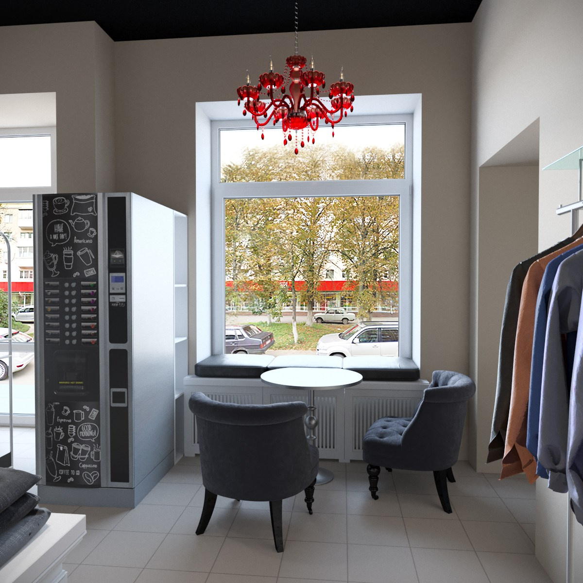 Galant shop. Interior designer Nataliia Iksanova