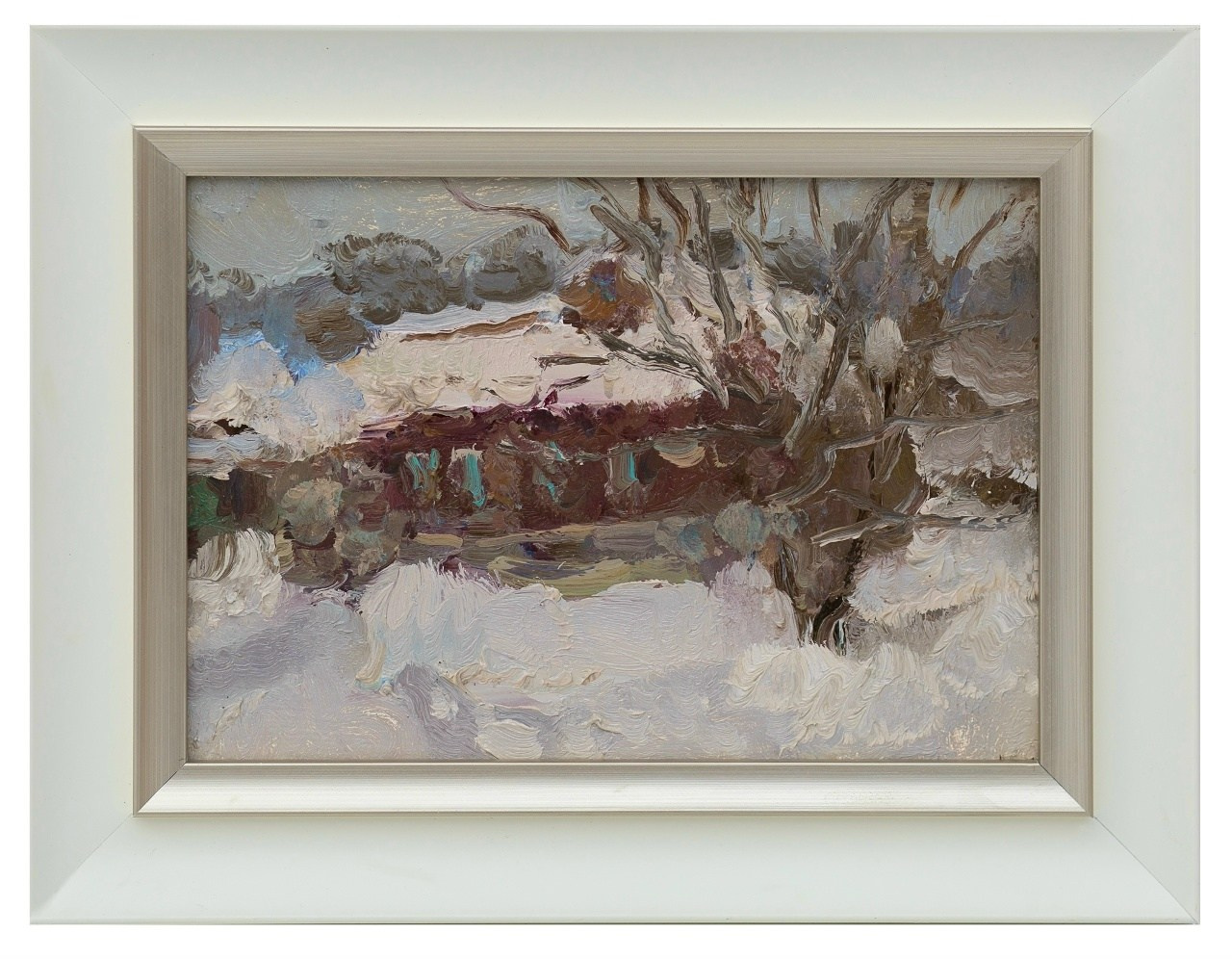 Домик в Затоне. Художник Александр Каверин