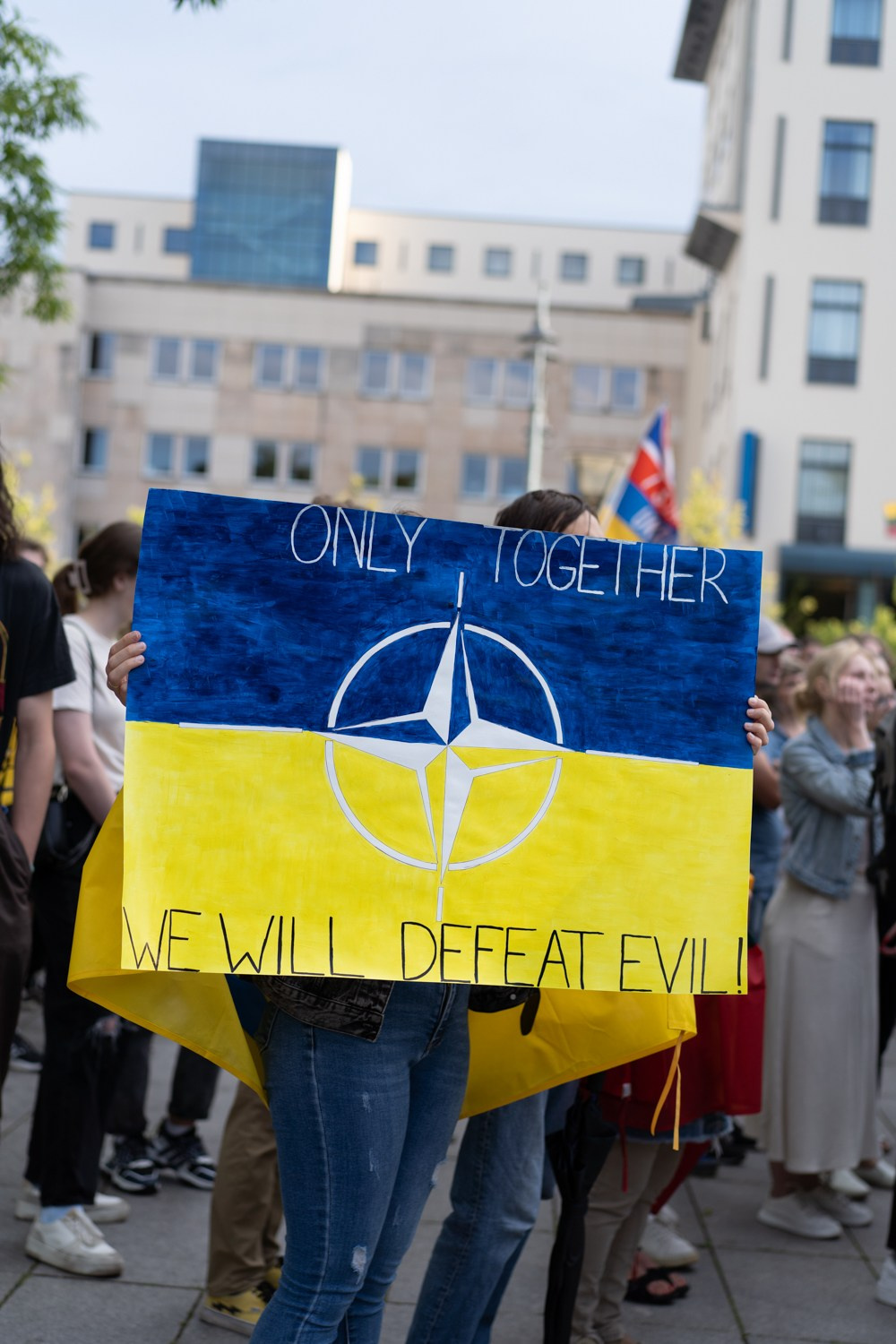 Ukraine — NATO. Photographer in Vilnius