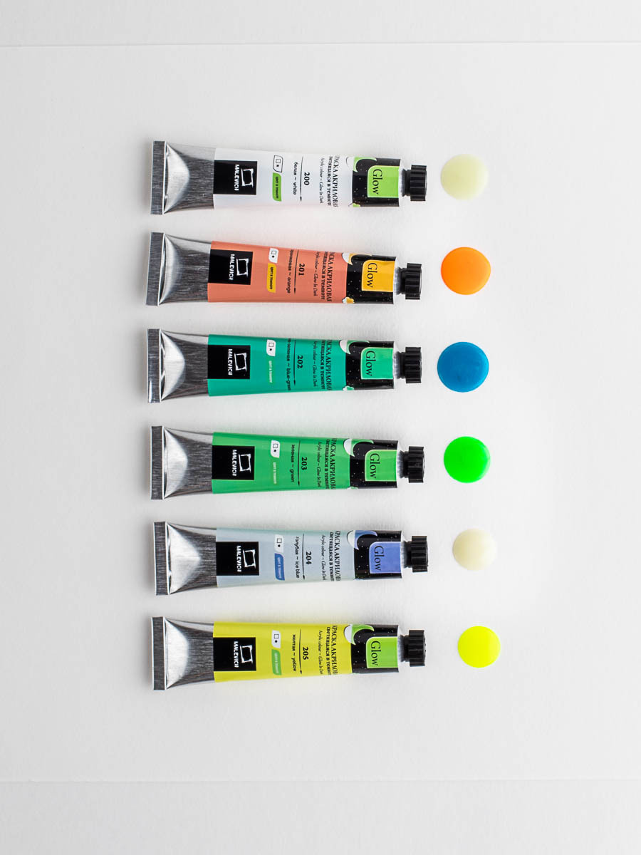 Съемка светящихся в темноте красок