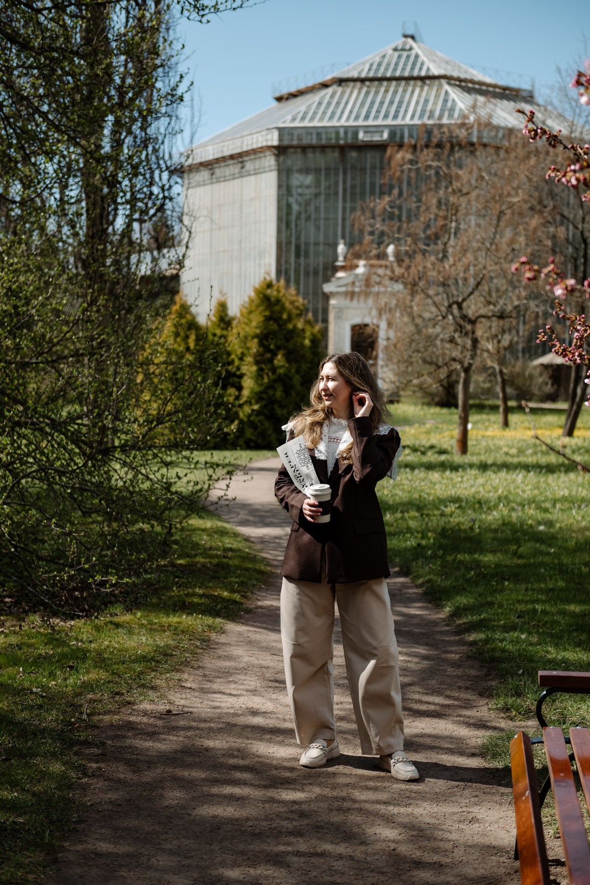 Марина с сакурой. Свадебный и семейный фотограф в Санкт-Петербурге Елена Худякова