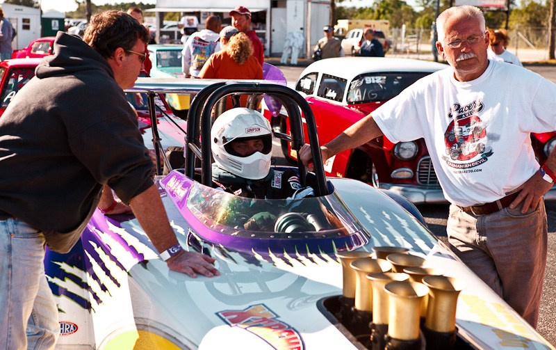 DrugRacing на автомобилях выпущенных до 1975 г. США, Флорида, 2010. Фотограф Василий Буланов