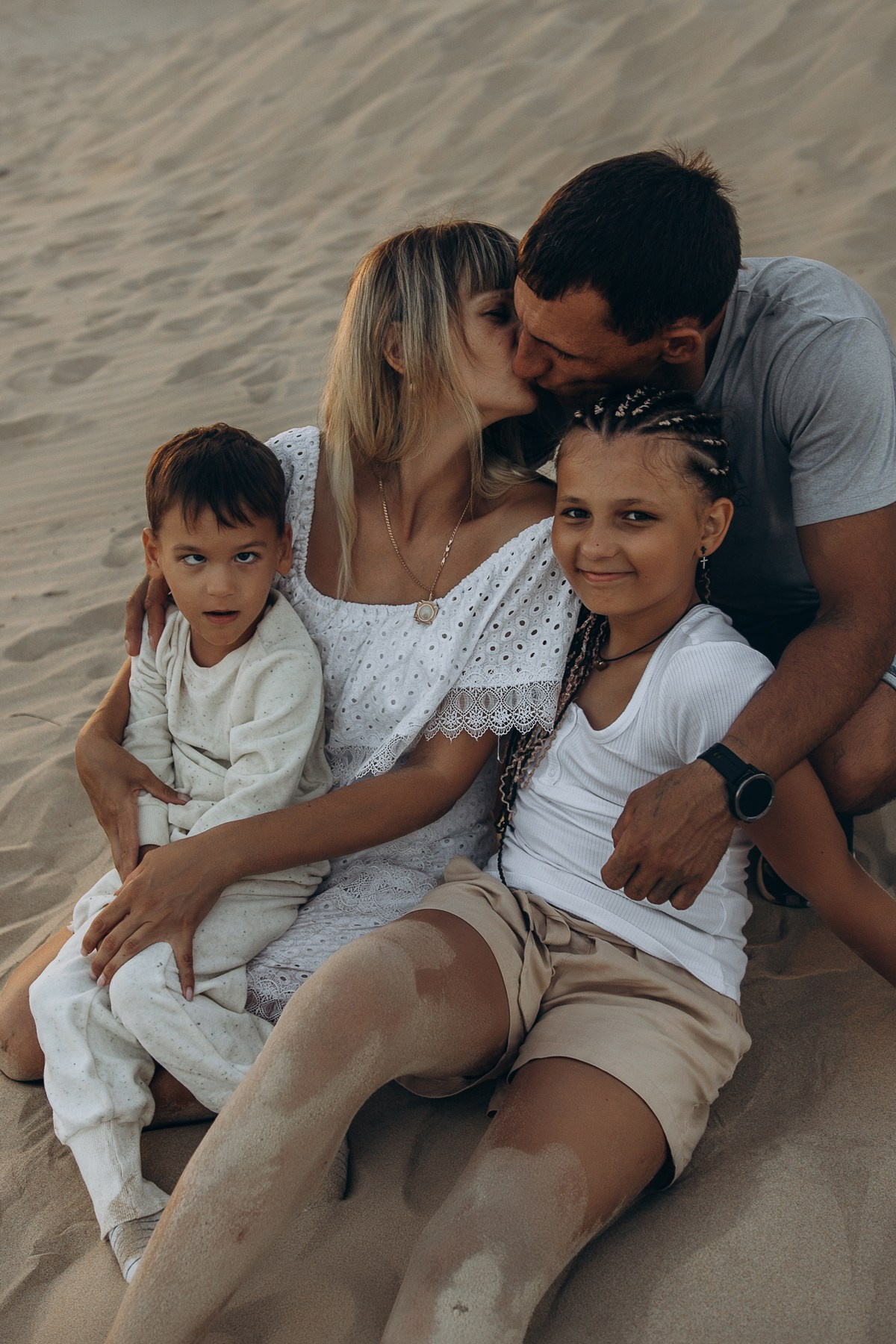 Наташа, Степан, Вика и Максим — на память о синем море и теплом песке. Семейный фотограф Новороссийск, Анапа, Геленджик — Юлия Давыдова