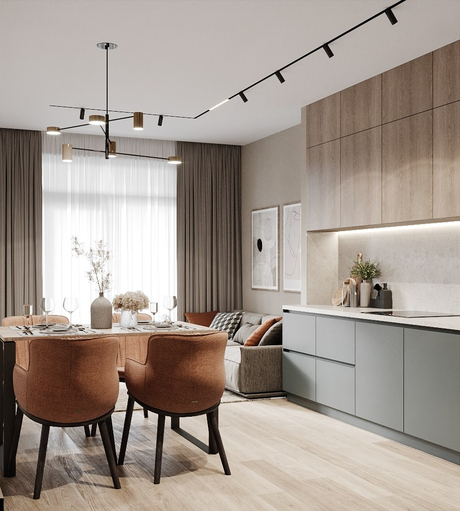 Квартира 75 м², Садовые Кварталы, г. Старый Оскол. Студия дизайна