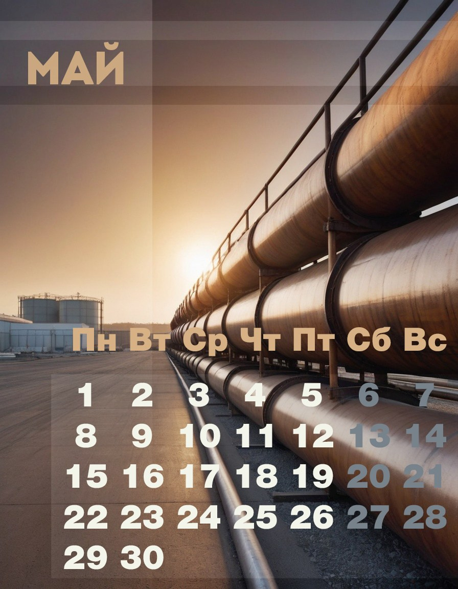 Фотосъемка корпоративных календарей под ключ для промышленных предприятий